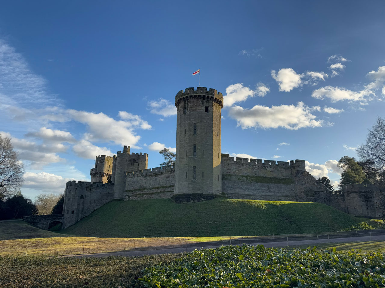 Warwick castle front view