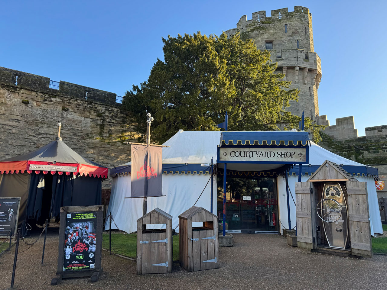 warwick castle dungeon entrance
